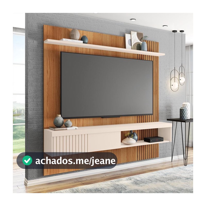 Painel Para Tv's Até 65 Polegadas Moon Marrom Caemmun