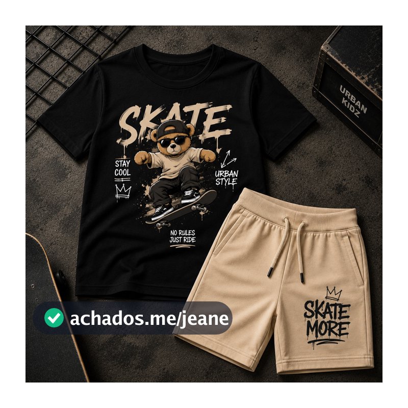 Conjunto verão infantil Masculino Conjunto Menino Infantil Kit Conjunto infantil Bermuda Camisa Kids