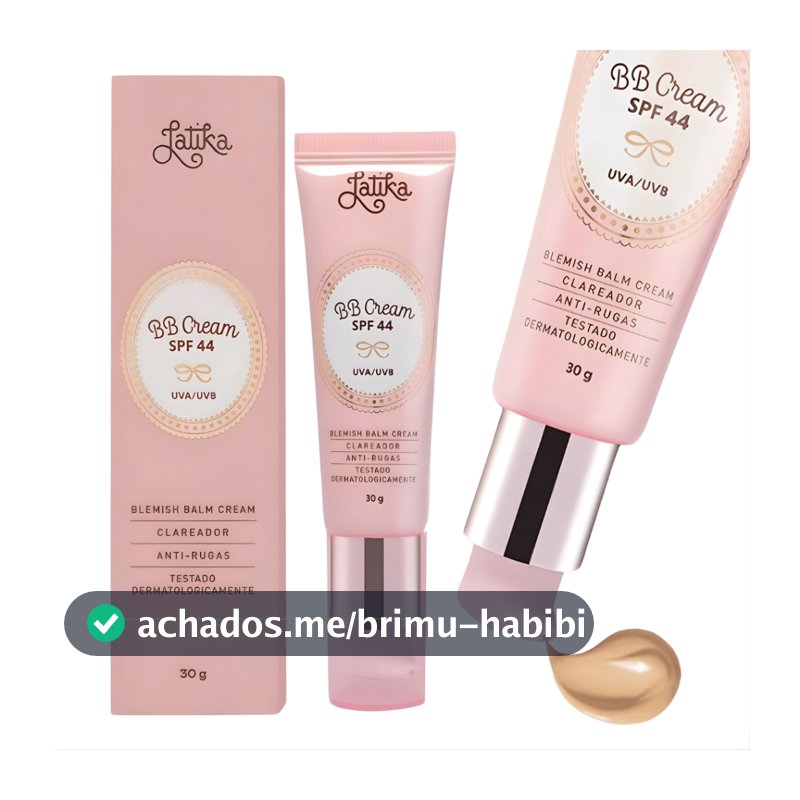 Base Bb Cream Latika Novo Fps 44 Base Bege Claro Clareador Pele