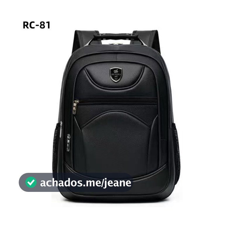 Mochila de couro genuíno para homens, mochilas reforçadas à prova d'água de grande capacidade para viagens e lazer RC-81