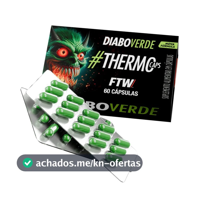 ThermoCaps Blister 60 Cáps Termogênico Com 200mg Cafeína - FTW