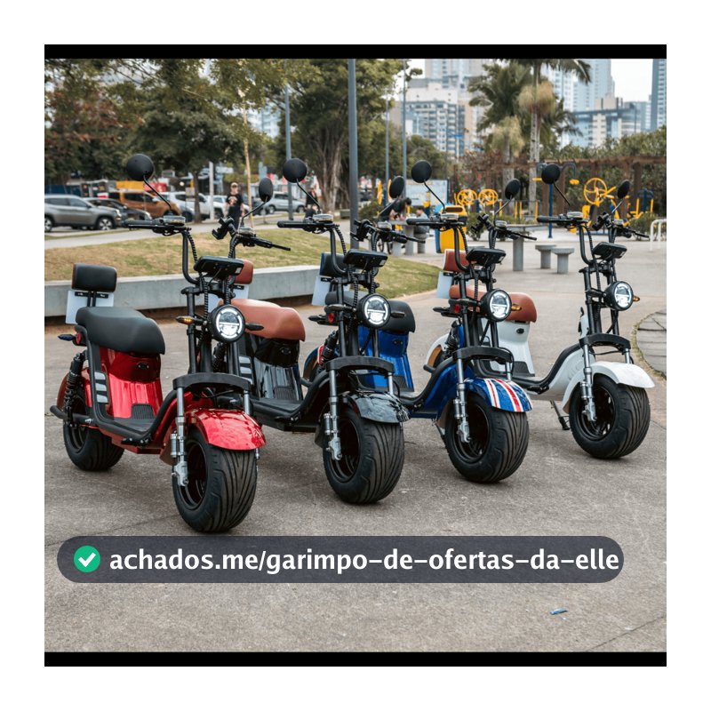 Moto Elétrica 1000W WAXX MOTORS Pneu Largo Sem CNH Sem Emplacamento