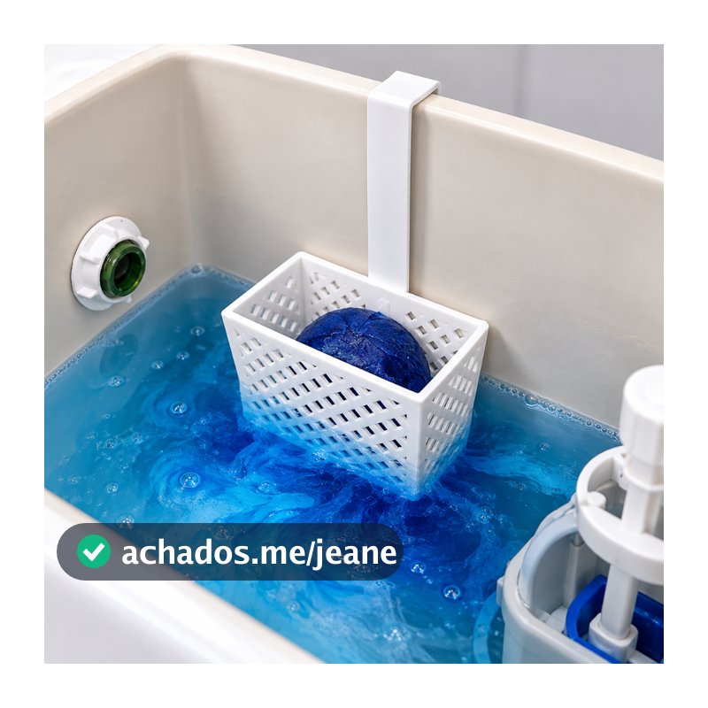 Suporte para Pastilha Sanitária Dispenser Caixa Acoplada Organizador para Banheiro Vaso Sanitário