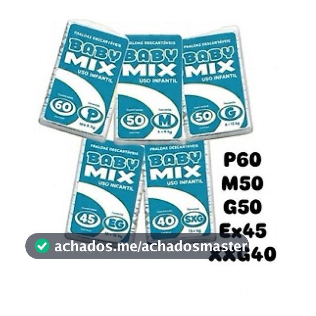 Fralda Baby Mix 2 Linha Pacotão Barato