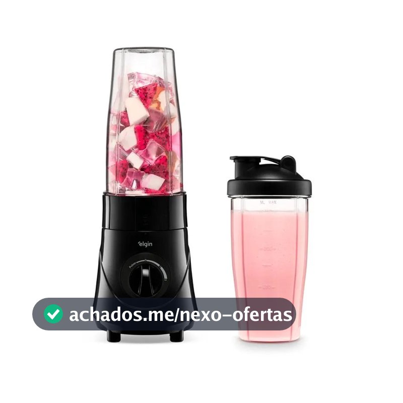 Liquidificador Portátil Blender Elgin Daily Blend 350w 750ml 2 Copos Preto