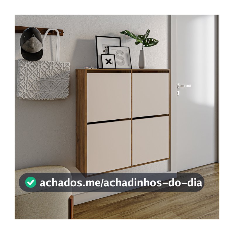 Sapateira 4 portas para casa suspensa organizador para sapatos portas basculantes