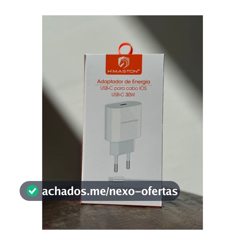 Carregador IPhone Turbo Kit Fonte Adaptador de Energia Hmaston ultra Rápido 30W Cabo tipo c CB17