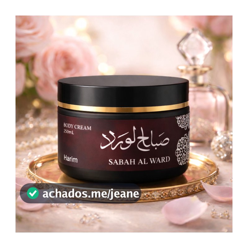 Creme Hidratante Corporal Sabah Al Ward 250ml Grande Árabe