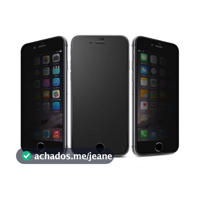 Película Ceramica Fosca Privacidade  iPhone IOS 6 7 8 X XS 11 12 13 14 15 16 17 Pro Max Anti-Impacto