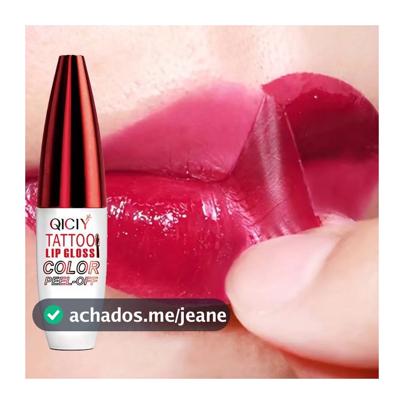 QICIY Peel Off Lip Stain Tatuagem Batom De Longa Duração E À Prova D'água Pink Tint Make Up