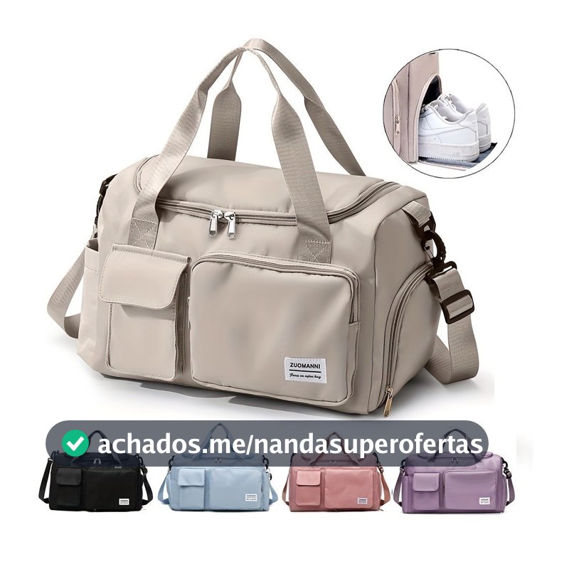 Bolsa Mala de Viagem Multifuncional de Grande Capacidade Resistente e Impermeável