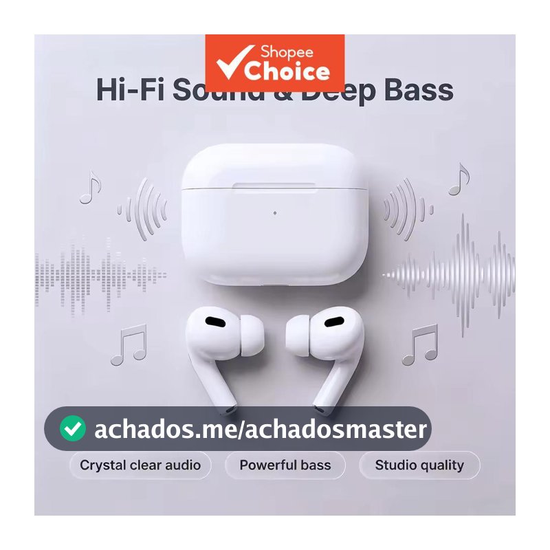 Fones de Ouvido Android Pro, Fones Bluetooth 5.2 TWS, Microfone, À Prova d’Água, Janela Pop-Up Siri, Sem Fio, Para