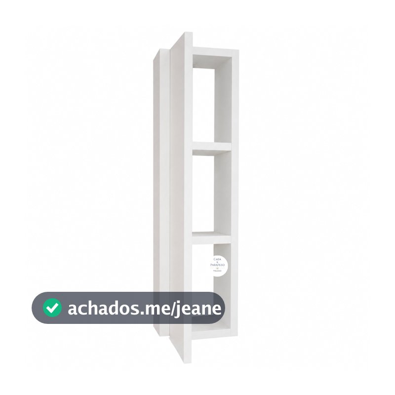 Armário de Banheiro  20x60x20 cm Nicho com Porta -04