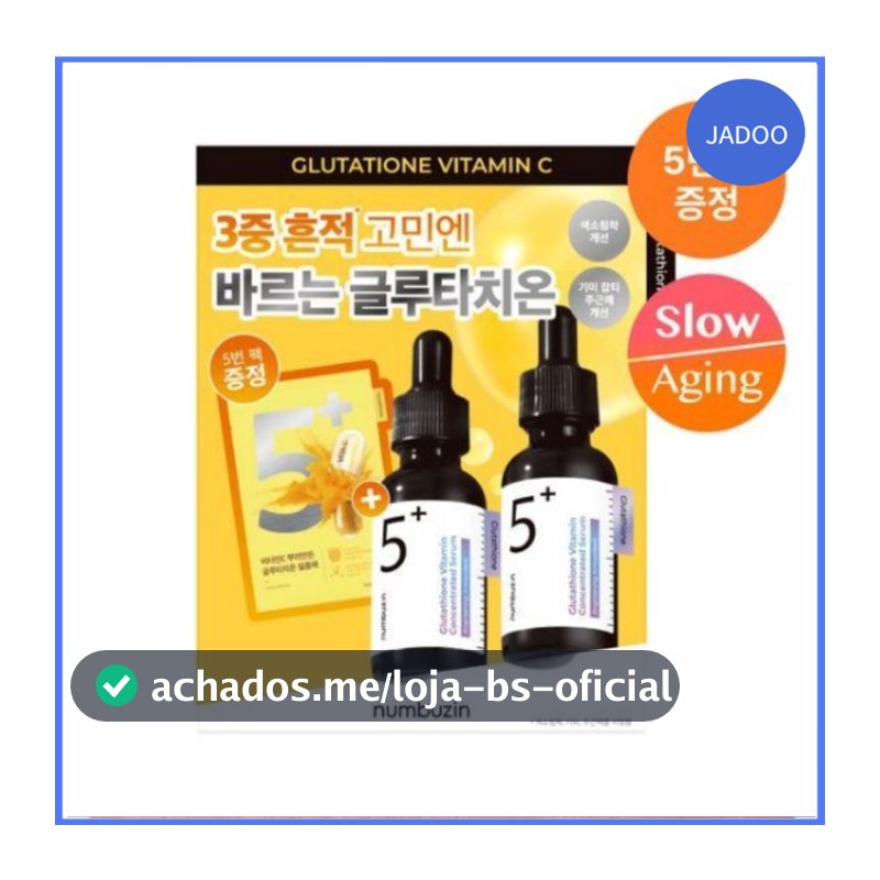 Numbuzin 5 Glutationa C Soro Iluminador 30ml Conjunto Duplo