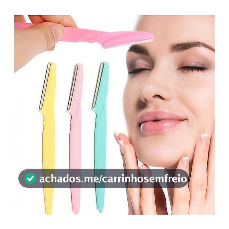 Kit 3/6/12/18 Lâmina Sobrancelha e Rosto Navalha Navalhete para Depilação Facial sobrancelhas buço e axila