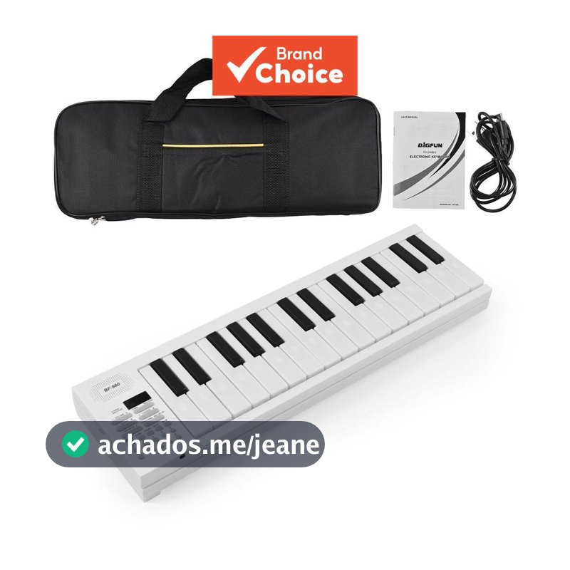 Teclado De Piano Eletrônico Dobrável De 61 Teclas-Multifuncional Portátil Para Iniciantes , Presente Musical Crianças E