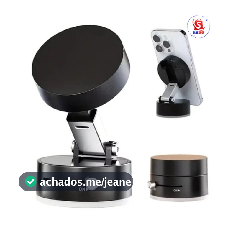 Suporte Magnético para Celular Carro 360° Universal Dobrável Veicular