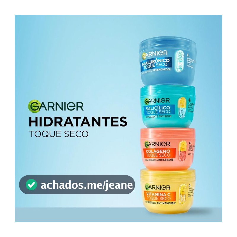 Garnier Gel Creme Hidratante Facial Preenchedor 85g Ácido Hialurônico Niacinamida Toque Seco