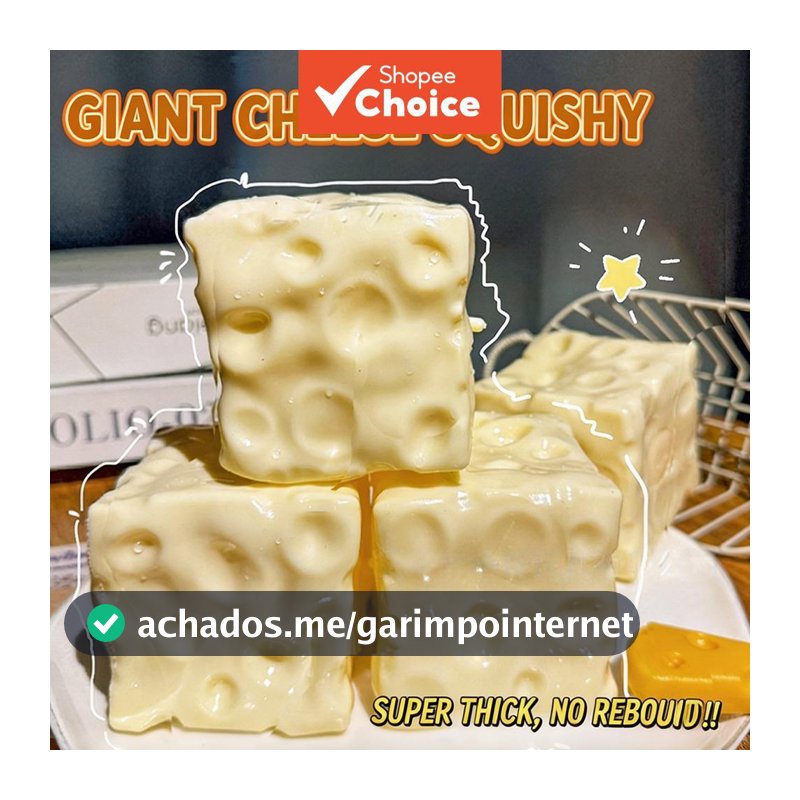 Brinquedo Mole De Queijo Gigante , Verão De Alívio De Estresse De Recuperação Lenta Suave Moldável