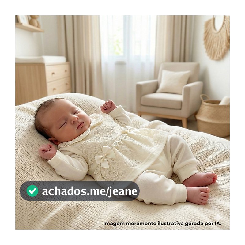 Conjunto Pagão Feminino RN Roupa para Maternidade de Bebê Algodão