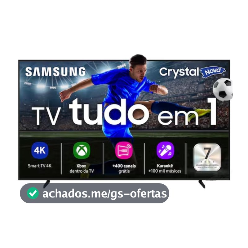 Smart TV Samsung 65” 4K Crystal UHD 65U8600F HDR Tizen Xbox Gaming Bluetooth Wi-Fi Bivolt Original