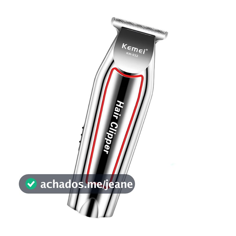 Maquina de Barbear e Cortar Cabelo Barba Profissional Kemei Km-032