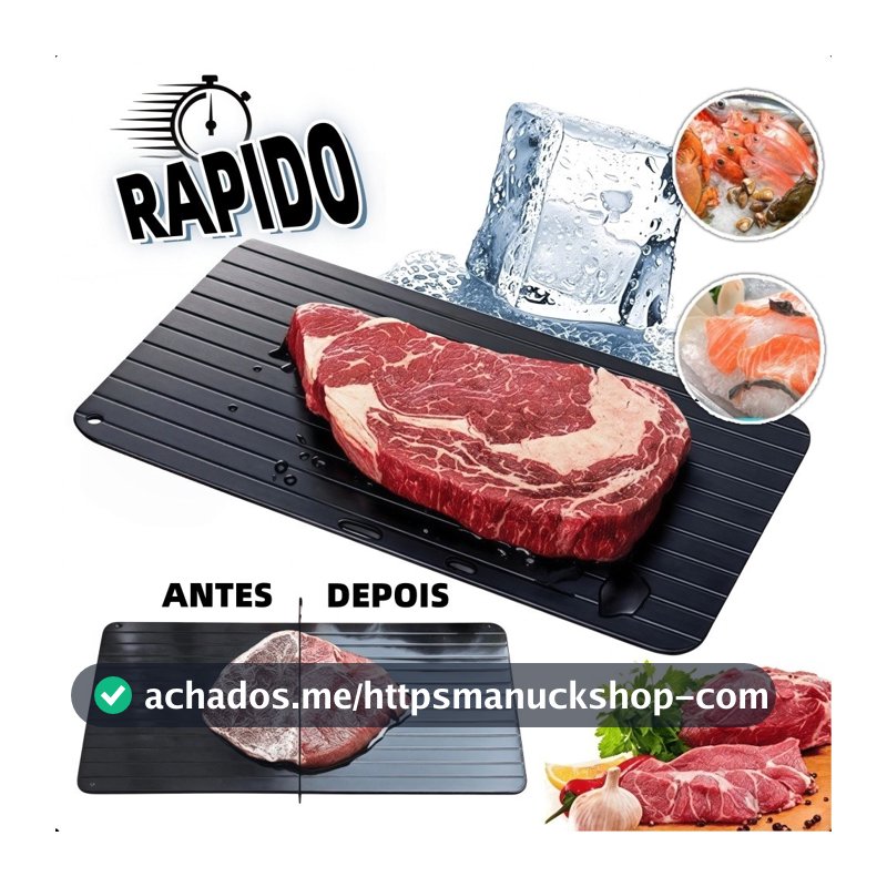 Placa de Descongelamento Rápido | Ferramenta Eficiente para Carnes e Alimentos | Essencial de Cozinha em Promoção