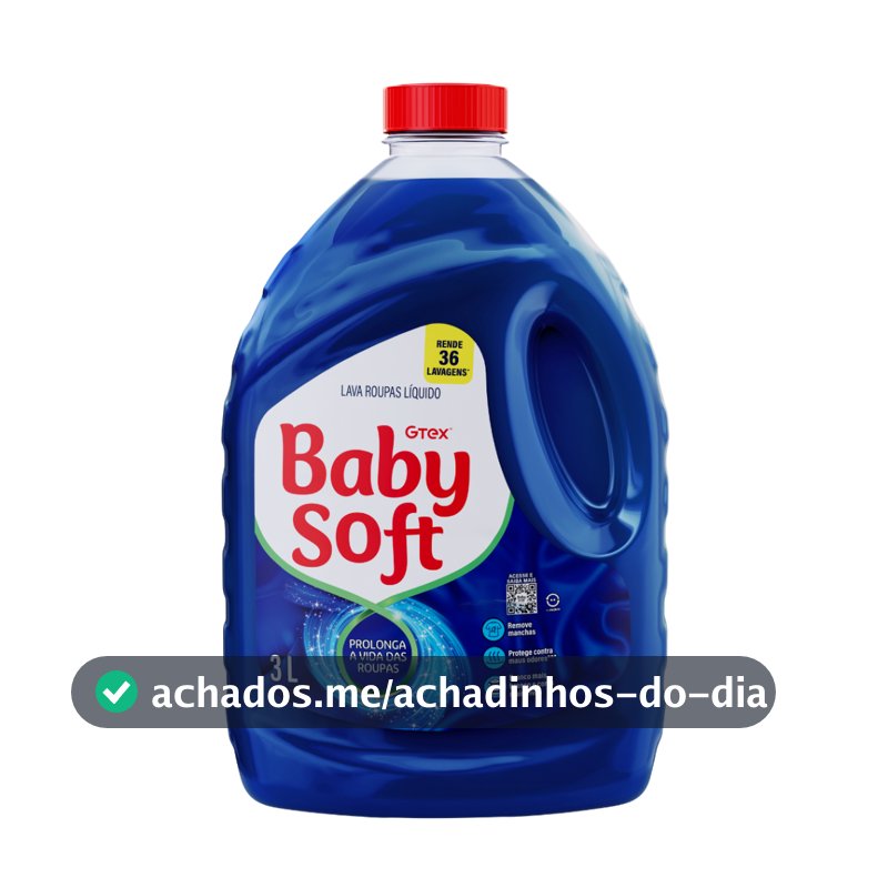 Lava Roupas Liquido Baby Soft Max Performance Azul - 3l