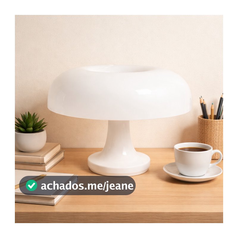 Abajur Led Decorativo Cogumelo Moderno Luminária Sala Quarto