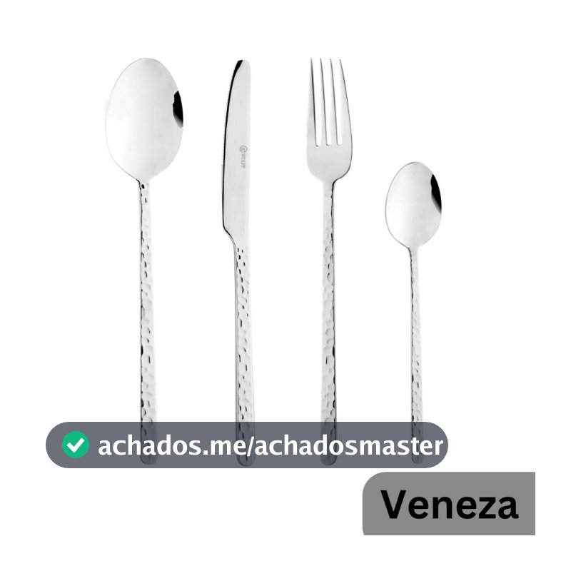 Wolff Casa Faqueiro 16, 20, 24 ou 30 Peças Aço Inox