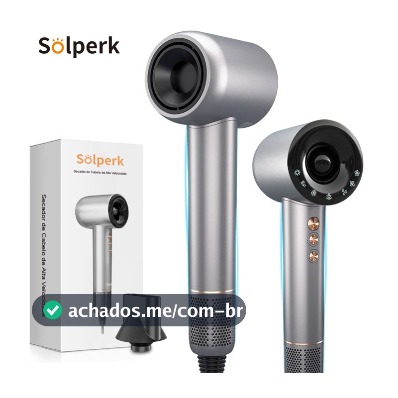Secador de Cabelo - Baixo Ruído, Íons Negativos,Motor Brushless de Alta Velocidade Secagem Rápida,110V
