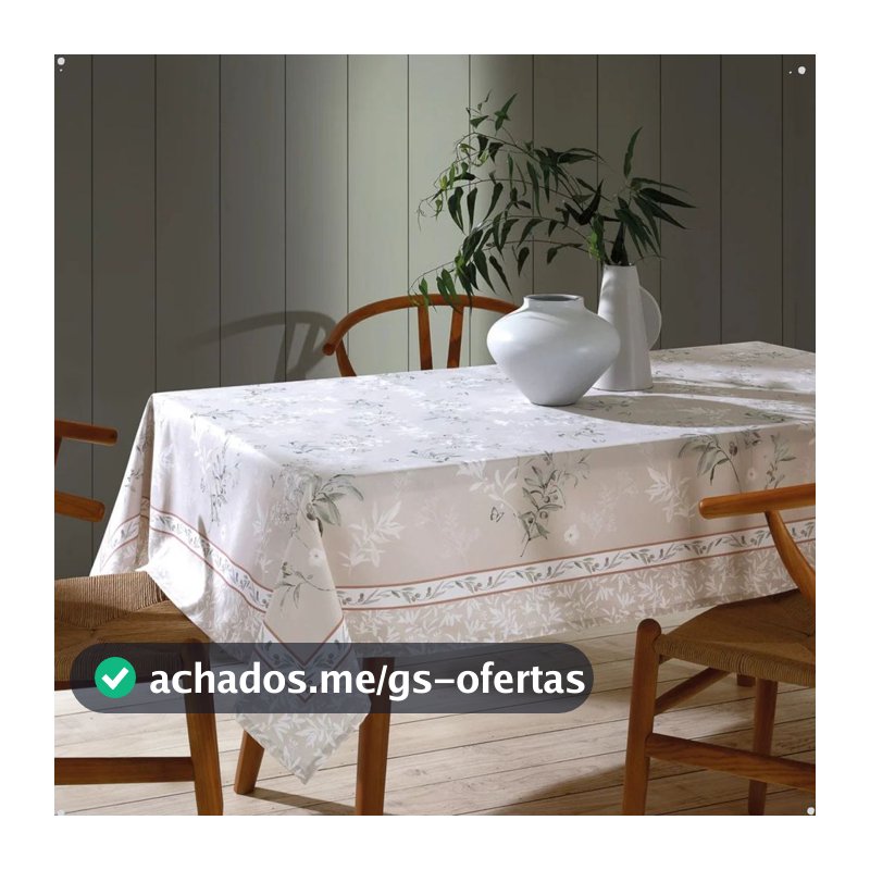 Toalha de Chá / Centro De Mesa Döhler Clean Renova Estampado Digital 78cm x 78cm