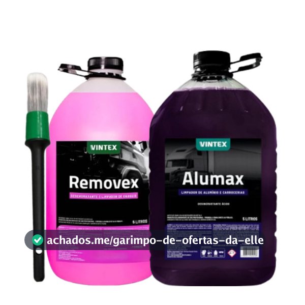 Alumax Limpa Alumínio + Removex Para Chassi + Pincel
