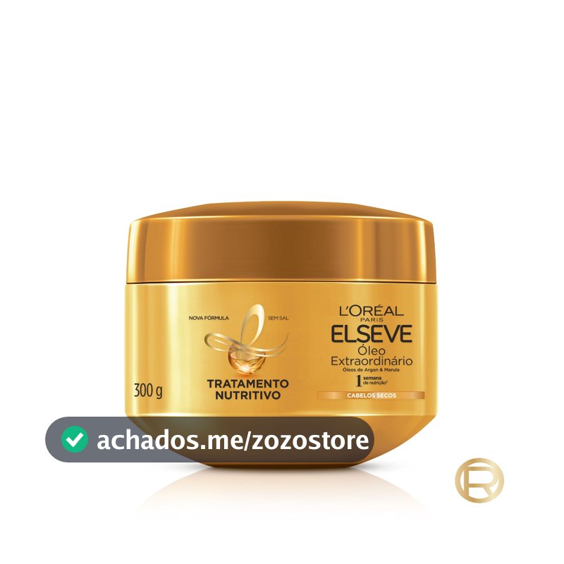 Máscara Capilar, Nutrição Profunda e Brilho com Micro-Óleos, Óleo Extraordinário Elseve L'Oréal Paris 300g