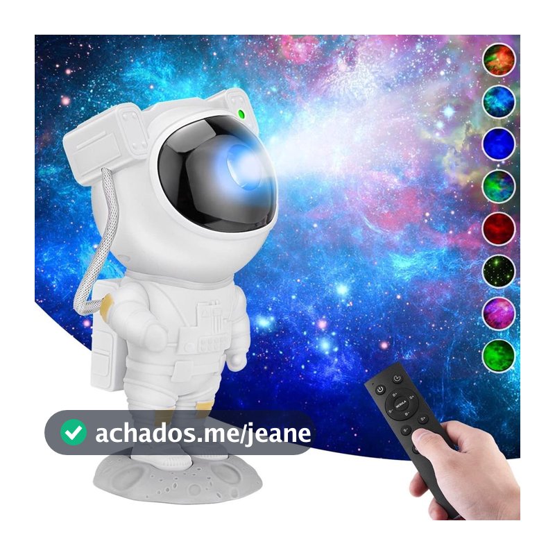 Projetor De Luz Noturna Galaxy Star Galaxia Nebulosa Astronauta Luz Da Noite Quarto
