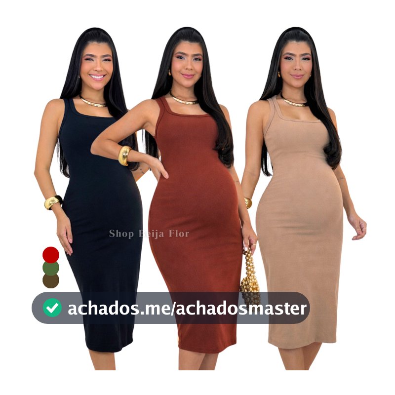 Vestido Gravida Canelado Zero Transparencia Confortavel Estica na Gestação 0 a 9 meses