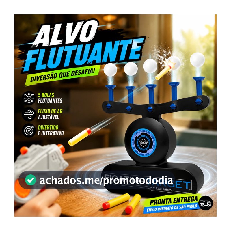 Alvo Flutuante Eletrônico Jogo Floating Airshot De Tiro Com Dardos De Espuma