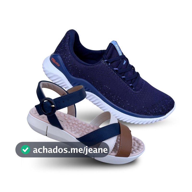 Kit 2 PARES Calçado COMBO Tenis Actvitta + Sandalia Modare