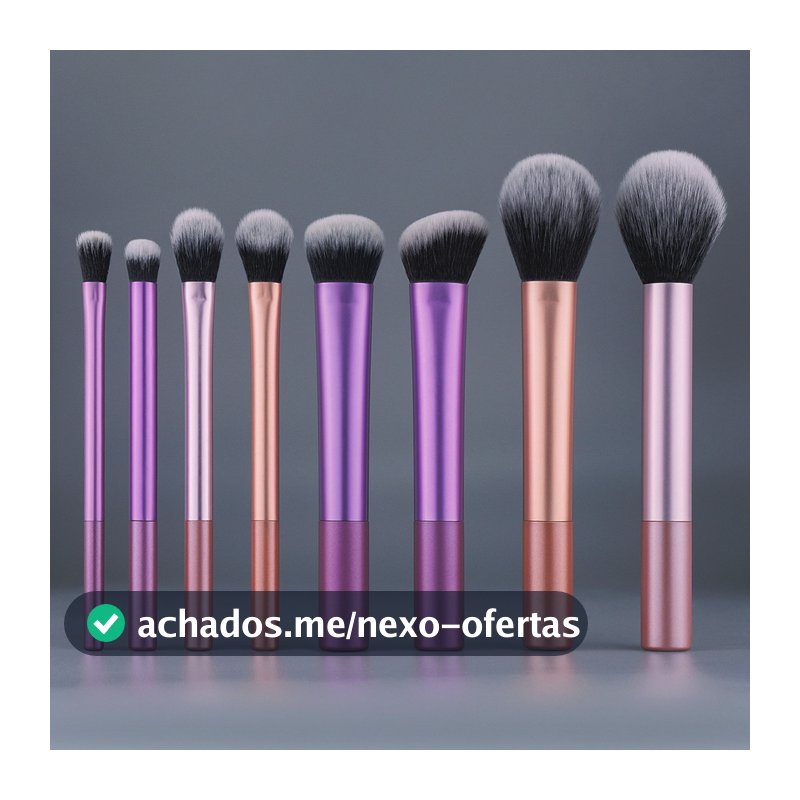 Conjunto de pincéis de maquiagem profissional de 8 unidades de alta qualidade Pacote de 8 unidades contém pincel de pó
