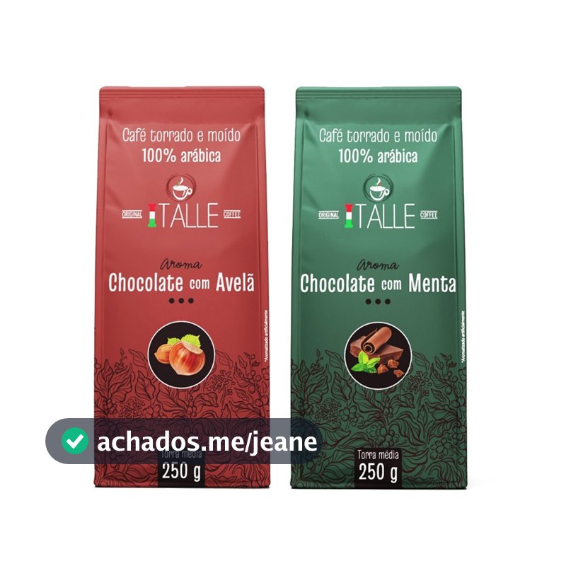 Café Italle Aromatizado Menta E Chocolate Com Avelã