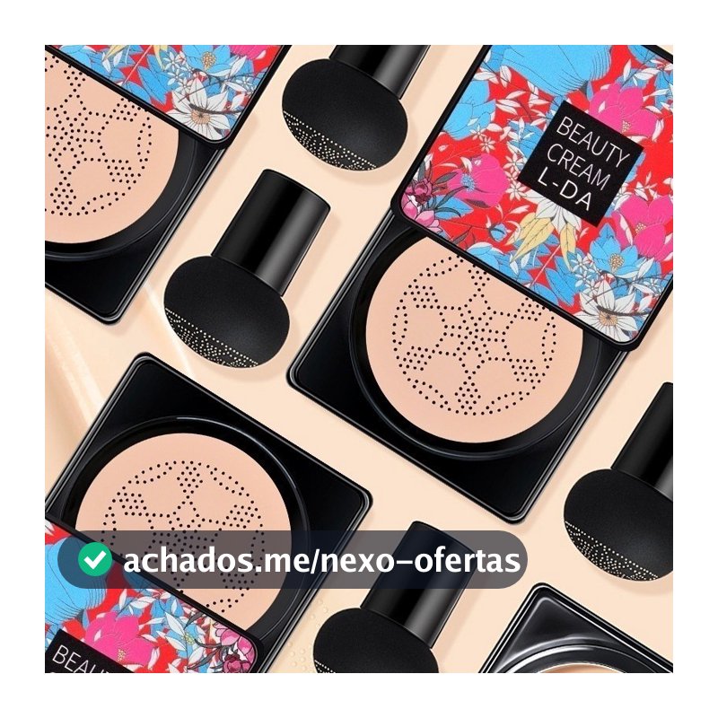 BB Cream/Base/Corretivo com Esponja com Formato de Cogumelo / Base Clareador Maquiagem Creme Clareador Cor Marfim