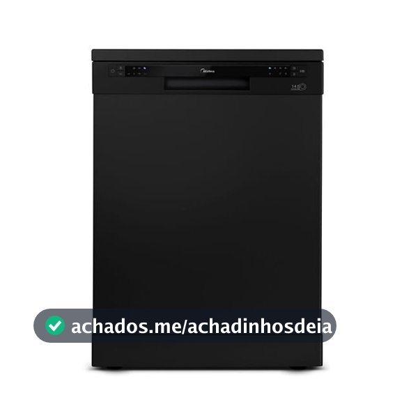 Lava Louças 14 Serviços Preta Midea