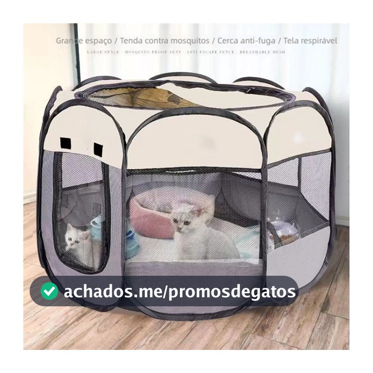 Tenda-ninho dobrável que gatos amam muito, respirável e confortável