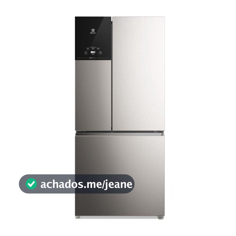 Geladeira Electrolux Frost Free Inverter 596L AutoSense 3 Portas Cor Inox Look (IM8S)