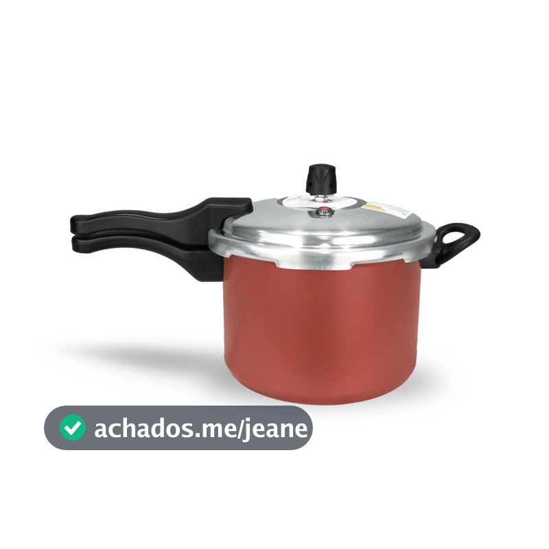 Panela De Pressão 4,5 Litros Antiaderente Teflon Com Tampa Externa Preta PROMOÇAO