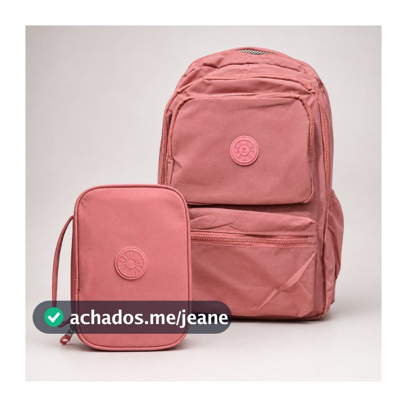 Mochila Escolar Grande Feminina Masculina + Estojo Box 100 pens Volta as Aulas