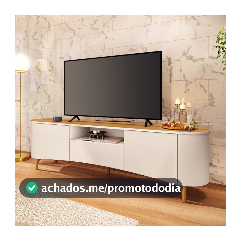 Bancada Elara 2 Portas 5 Pés MDF e MDP HB Móveis