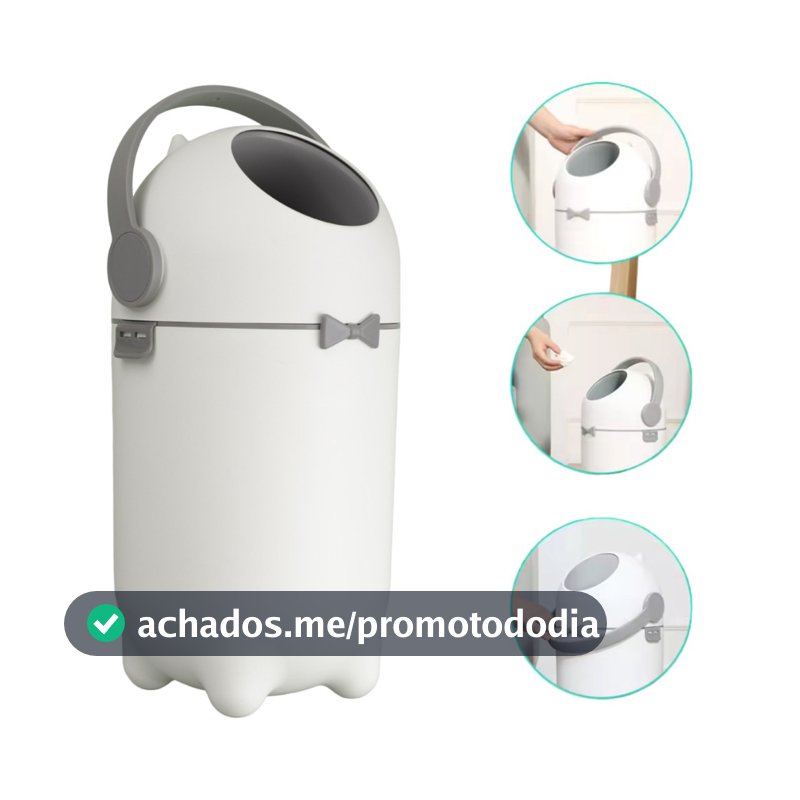 Lixeira Antiodor Fraldas Bebe Lixo Magico Banheiro Anti Odor