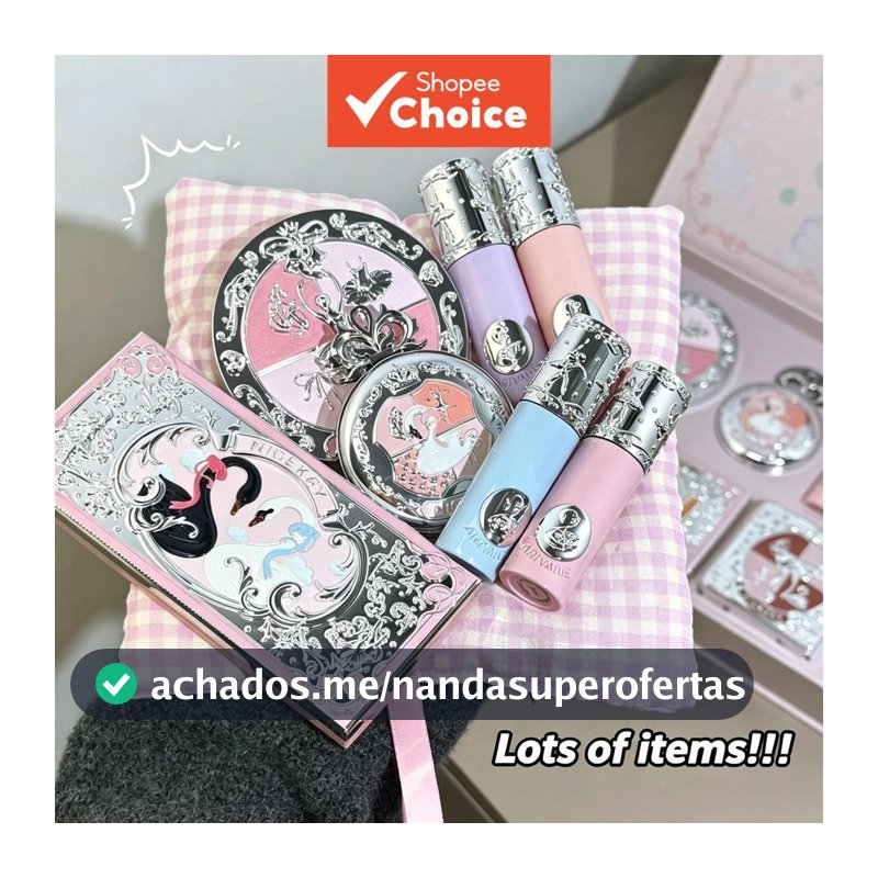 Conjunto De Presente De Maquiagem Rosa NICEKEY Ballet Core , Kit Completo Tudo Em Um Para Iniciantes , Com Sombra Labial