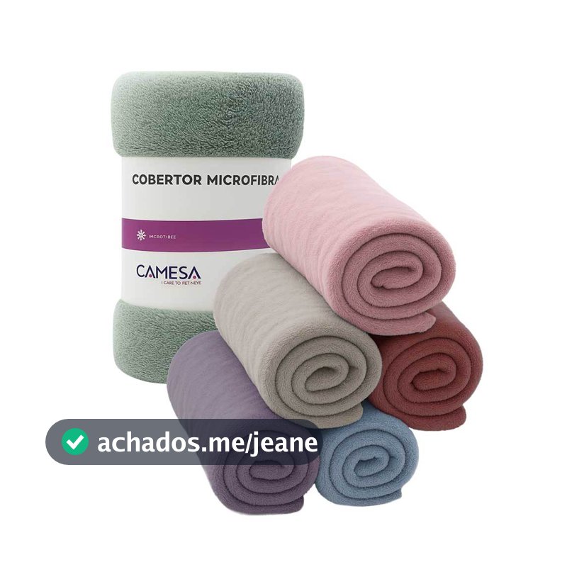 Manta Casal 180x220cm Microfibra Soft Macia Camesa